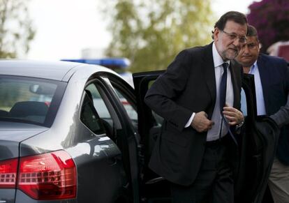 El presidente Rajoy, en Sevilla.