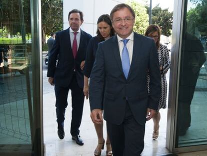 El consejero de Hacienda, Juan Carlos Moragues, este lunes en Valencia.