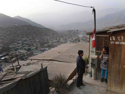 Una vista de la periferia de Lima.
