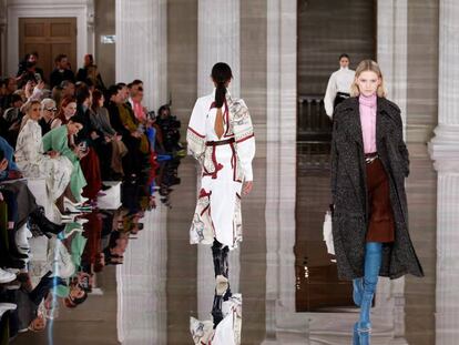 El desfile de Victoria Beckham celebrado en el 16 de febrero de 2020.