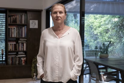 Tzipi Livni, in her house at Tel Aviv