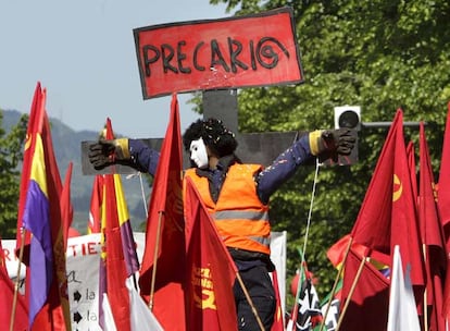 La crucifixión del becario en Bilbao