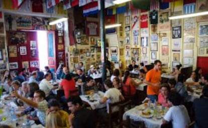 Comedor del restaurante Canta Rana, en Lima.