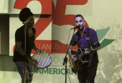 Carlinhos Brown y Jorge Drexler.