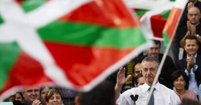 El lehendakari y candidato a la reelección por el PNV, Iñigo Urkullu.