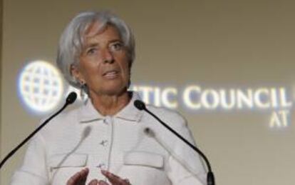 En la imagen, la directora del Fondo Monetario Internacional (FMI), Christine Lagarde. EFE/Archivo