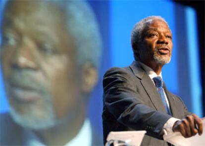 Annan, el pasado día 23 en Davos (Suiza), durante el Foro Económico y Social.