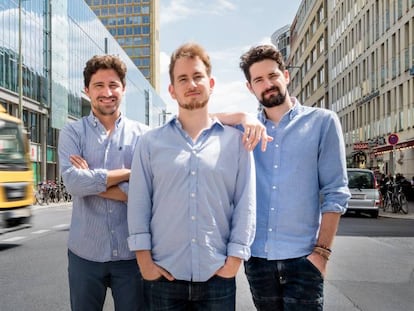 Luis Bardají, Gabor Balogh y Ramón Castro, fundadores de Trucksters.