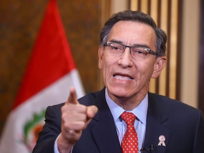 El presidente de Perú, Martín Vizcarra, en una imagen del 5 de julio pasado.