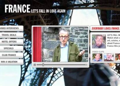 Woody Allen, en el video promocional contenido en la página 'web' de la Maison de France.