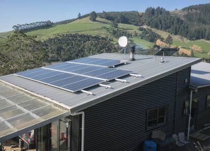 Imagen de unos paneles solares.