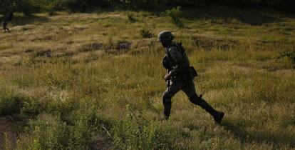 Ejercito mexicano en Michoac&aacute;n