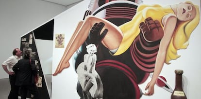 Exposición de Richard Hamilton en el Museo Reina Sofia, en Madrid.