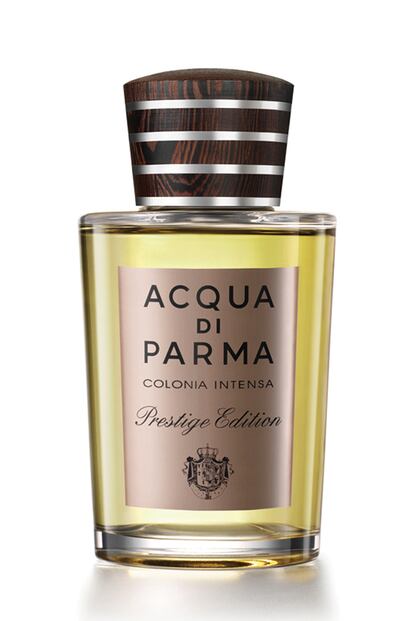 Colonia Intensa Prestige Edition de Acqua di Parma, con aroma de madera y cuero (los clásicos masculinos). 122 euros.