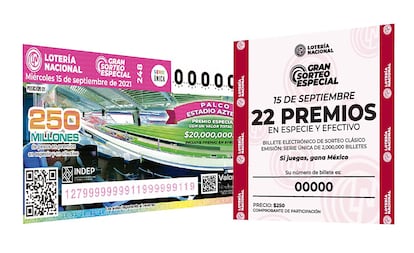 Lotería Gran sorteo especial 248 para el 15 de septiembre