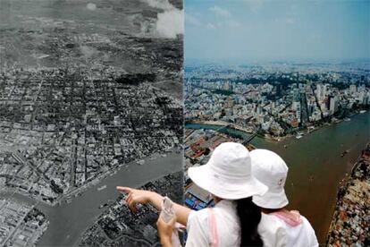 La larga guerra entre los comunistas de Vietnam del Norte y las fuerzas del Sur apoyadas por Estados Unidos acabó con la ciudad de Saigón. Sobre sus ruinas viven hoy los habitantes de la actual ciudad de Ho Chi Minh. En la imagen, dos estudiantes vietnamitas observan fotografías comparadas de la antigua Saigón.