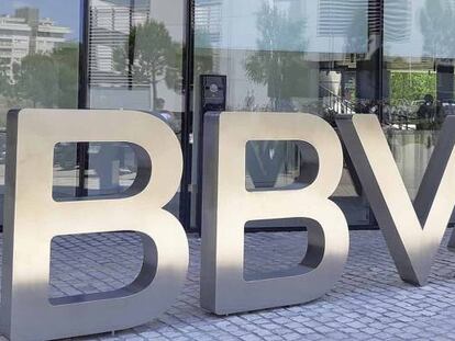 Sede corporativa de BBVA, en el barrio de Las Tablas (Madrid).