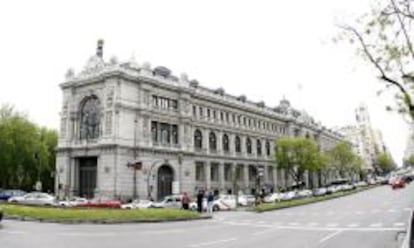 Vista de la fachada del Banco de España.