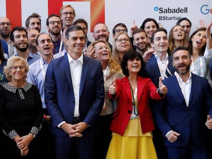 El presidente del Gobierno, Pedro S&aacute;nchez, durante la clausura del South Summit 2018.