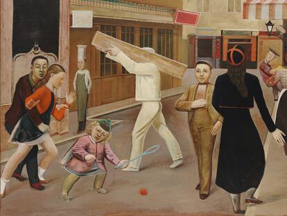 <i>La calle</i> (1933), de Balthus.
