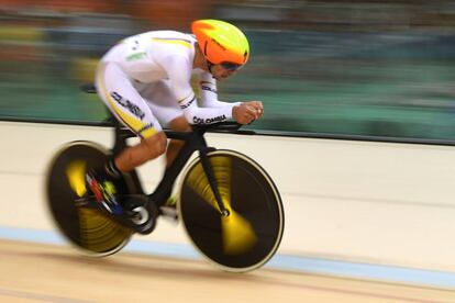 Fernando Gaviria, durante una de las pruebas.