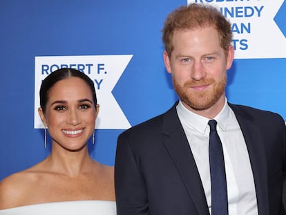 Los duques de Sussex asisten a la gala organizada por la fundación Robert F. Kennedy Human Rights, el 6 de diciembre de 2022, en Nueva York.