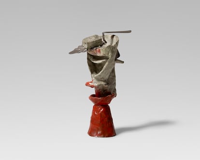 'Copa de absenta' (1914), bronce pintado con óleo.