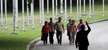 La delegaci&oacute;n de las FARC, la semana pasada en La Habana.