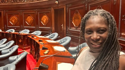 Doris Piriz en la Cámara Senadores de Uruguay