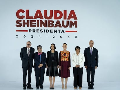 Claudia Sheinbaum presenta cinco nuevos integrantes de lo que será su Gabinete.