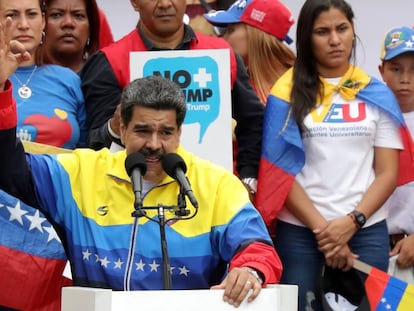 Nicolás Maduro, en un acto en Caracas.