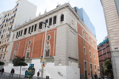 El antiguo cine "Palacio de la Música", en Gran vía.