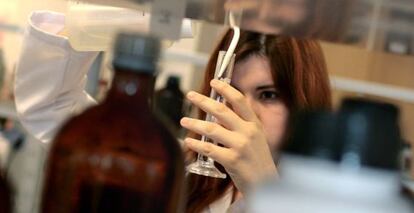 Laboratorio de la facultad de Farmacia de Santiago de Compostela.