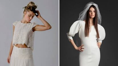 Dos ejemplos de vestidos minimalistas, a los que muchas 'millennials' acuden. 