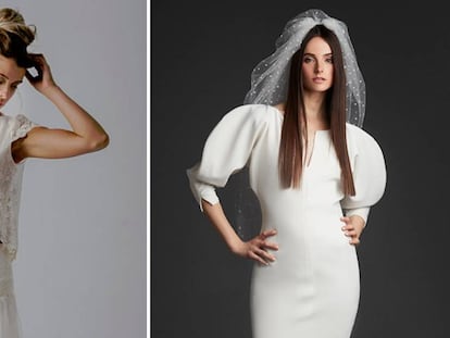 Dos ejemplos de vestidos minimalistas, a los que muchas 'millennials' acuden. 