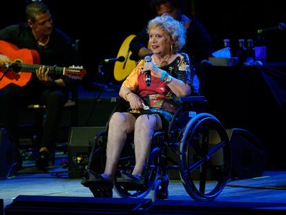 María Jiménez durante un concierto de Starlite en Marbella este sábado.