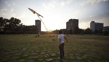 Las islas del campus de la UNAM en Ciudad Universitaria.