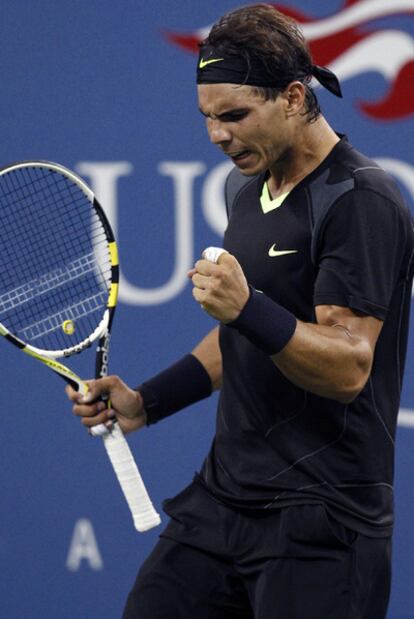 Nadal, en su segundo set frente a Gabashvili.