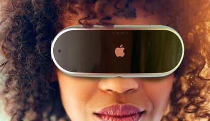 Gafas de Apple en una chica