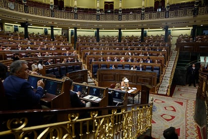 Vista general del hemiciclo del Congreso de los Diputados.