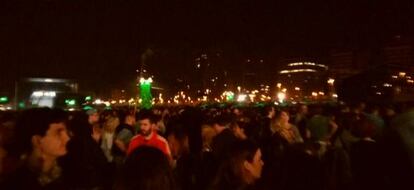 La explanada durante el concierto de The Strokes.