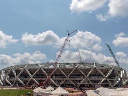 La obra de la Arena Amaz?m Manaus.