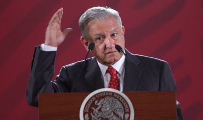 El presidente de México, Andrés Manuel López Obrador, el pasado lunes.