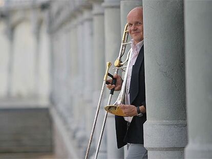 Christian Lindberg con su trombón