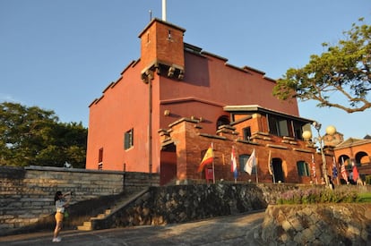 El fuerte Santo Domingo en Tamsui.