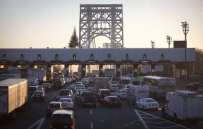 Acceso al puente George Washington en Nueva Jersey.