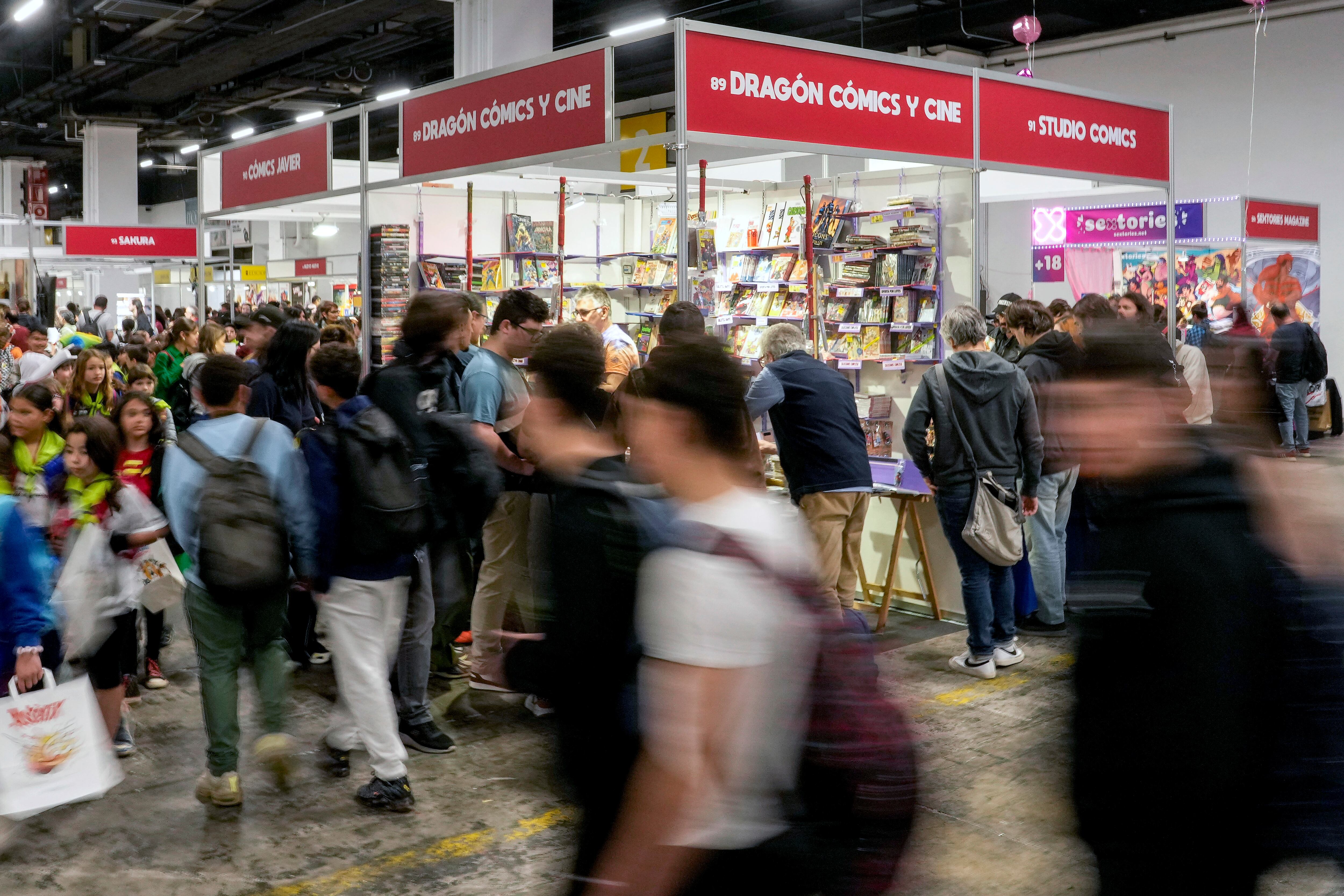 Un aspecto del Salón del Comic de Barcelona.. EFE/Enric Fontcuberta.