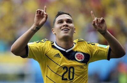 Quintero celebra su gol ante Costa de Marfil.