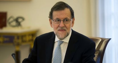 Mariano Rajoy, durant l'última reunió del Consell de Ministres de l'any i la primera del Gabinet en funcions després del 20-D.