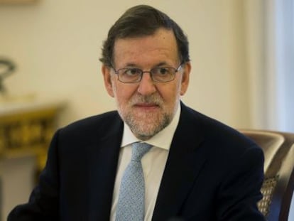 Mariano Rajoy, durant l'última reunió del Consell de Ministres de l'any i la primera del Gabinet en funcions després del 20-D.